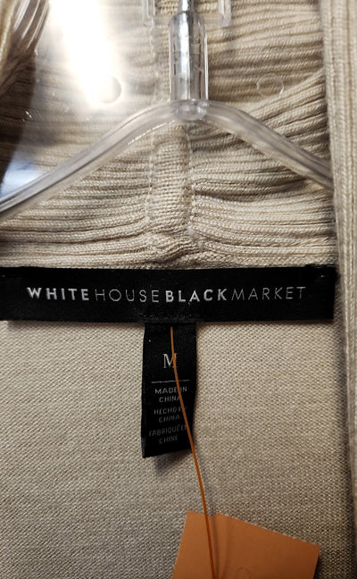 White House Black Market Women's Size M Beige Cardigan