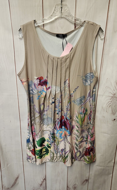 Lily Women's Size L Beige Floral Dress