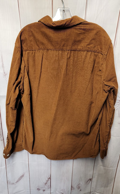 Sonoma Men's Size L Tan Corduroy Shirt