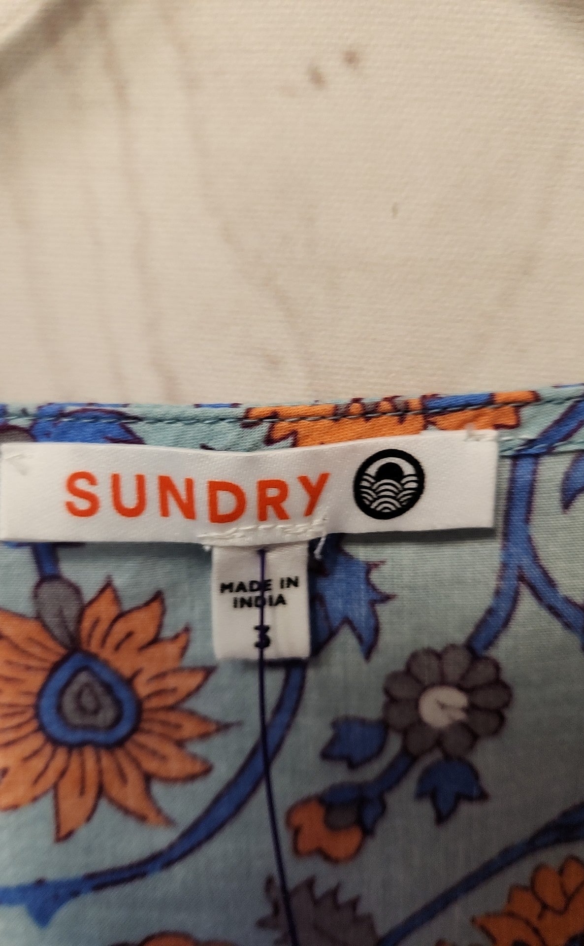 Sundry Women's Size 3 Blue Floral Dress