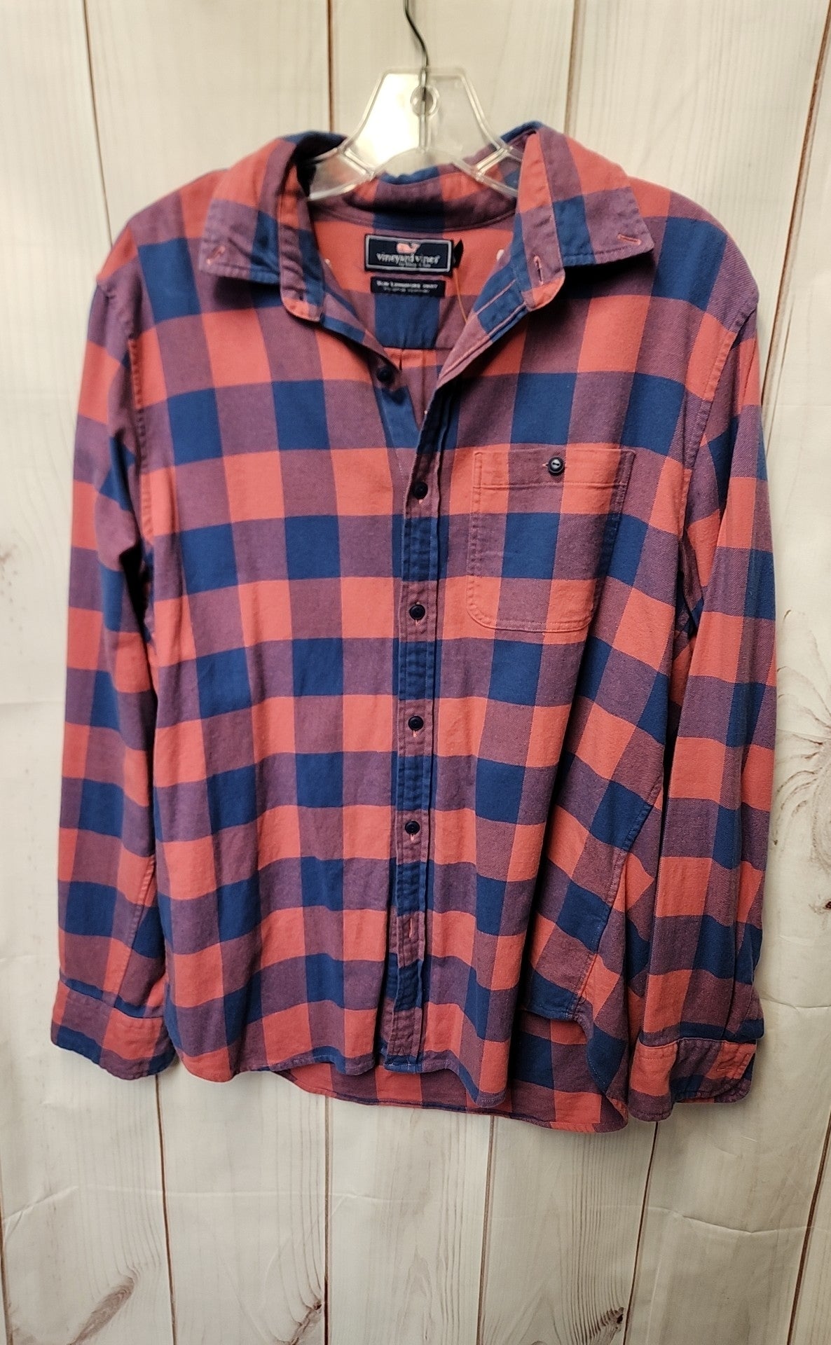 Vineyard Vines Men's Size M Blue & Pink Shirt