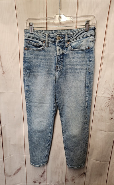 Old Navy Women's Size 4 Petite Blue Jeans O.G. Straight High Rise