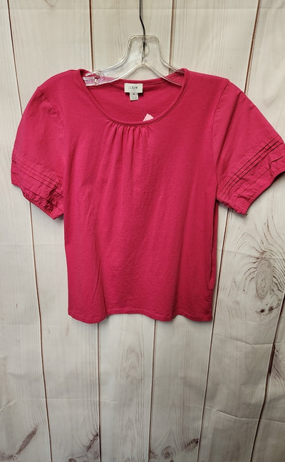 J Crew Women's Size S Pink Short Sleeve Top