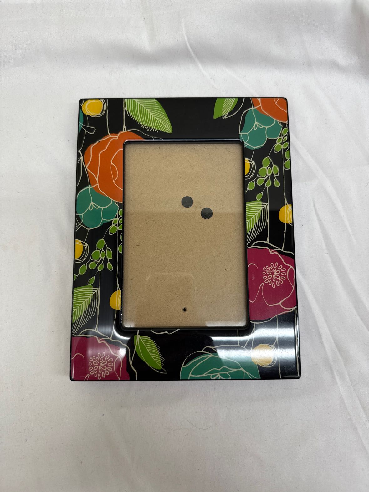 4x6 Black Floral Frame