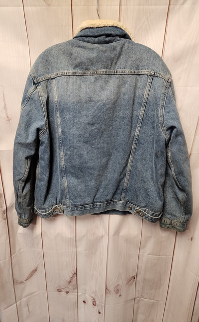 Topshop Women's Size 12 Petite Blue Jacket