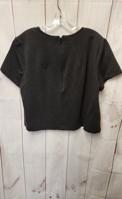 Spanx Women's Size 1X Black Short Sleeve Top