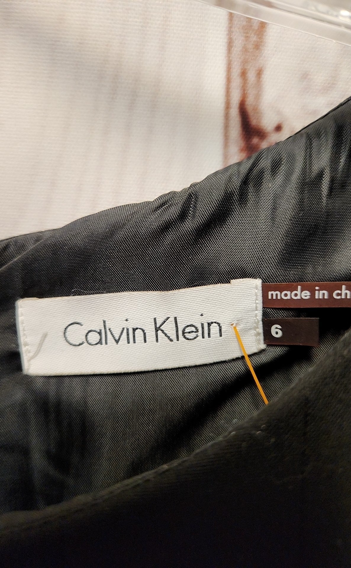 Calvin Klein Women's Size 6 Black Dress