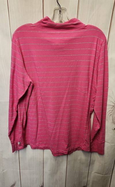 Talbots Women's Size 1X Pink Long Sleeve Top