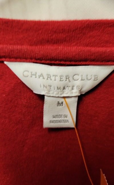 Charter Club Women's Size M Red Long Sleeve Top