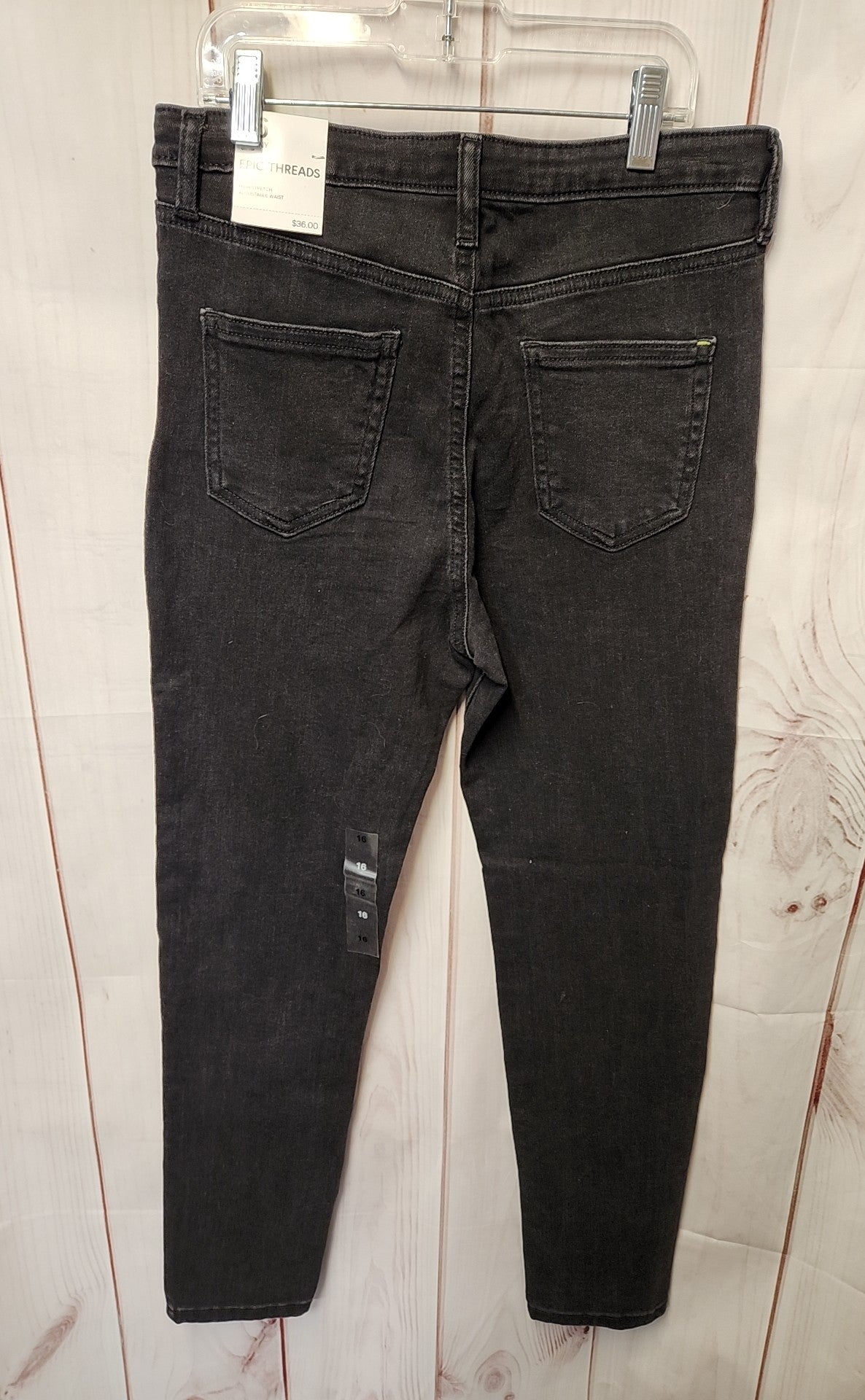 Epic Threads Girl's Size 16 Black Jeans Skinny