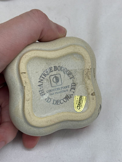 Counter Point SF Antique Bouquet Ceramic Trinket Box