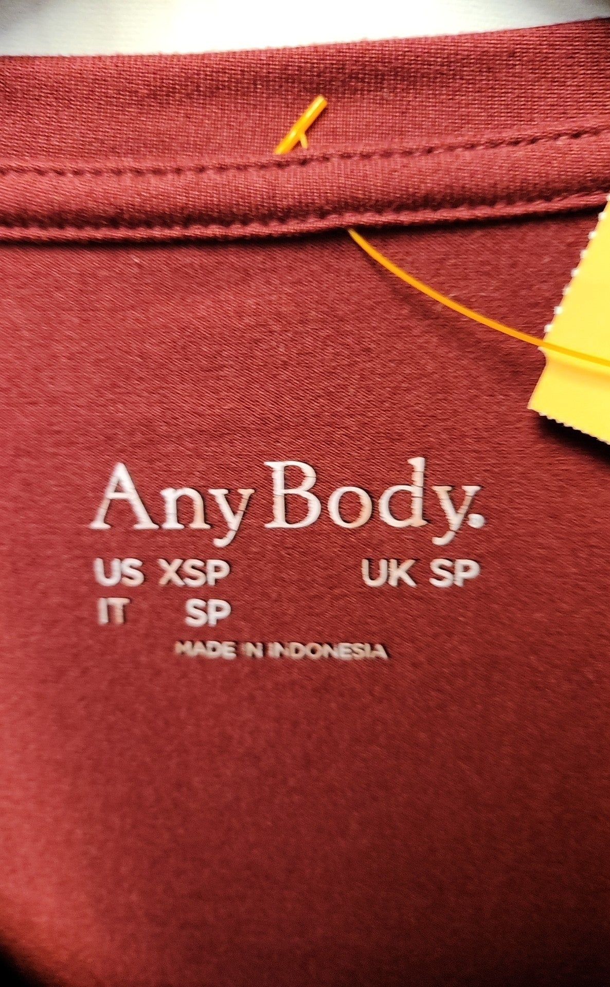 AnyBody Women's Size XS Petite Red Long Sleeve Top