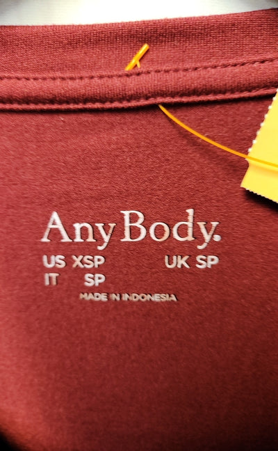 AnyBody Women's Size XS Petite Red Long Sleeve Top