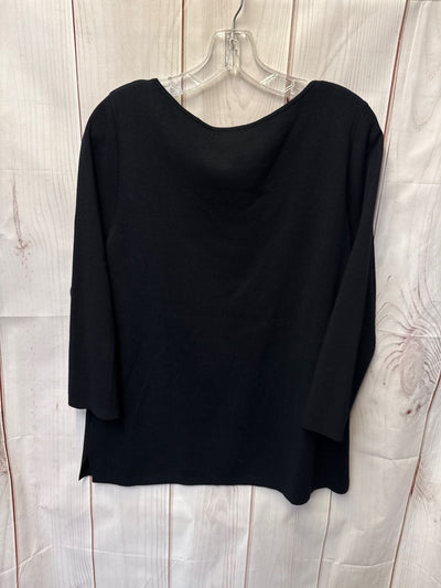 Banana Republic Women's Size L Black 3/4 Sleeve Top