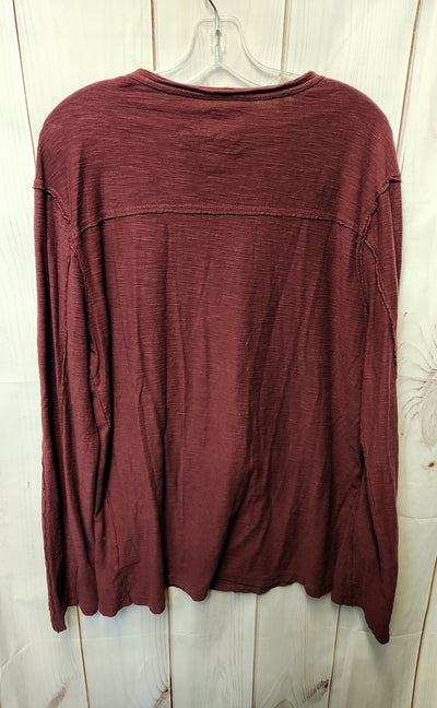Helix Men's Size L Maroon Shirt
