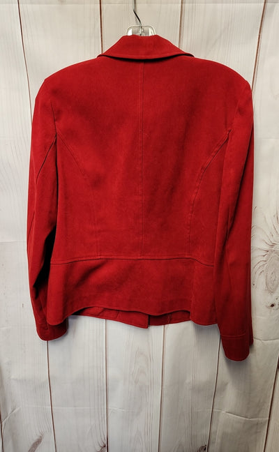 JM Collection Women's Size 10 Petite Red Jacket