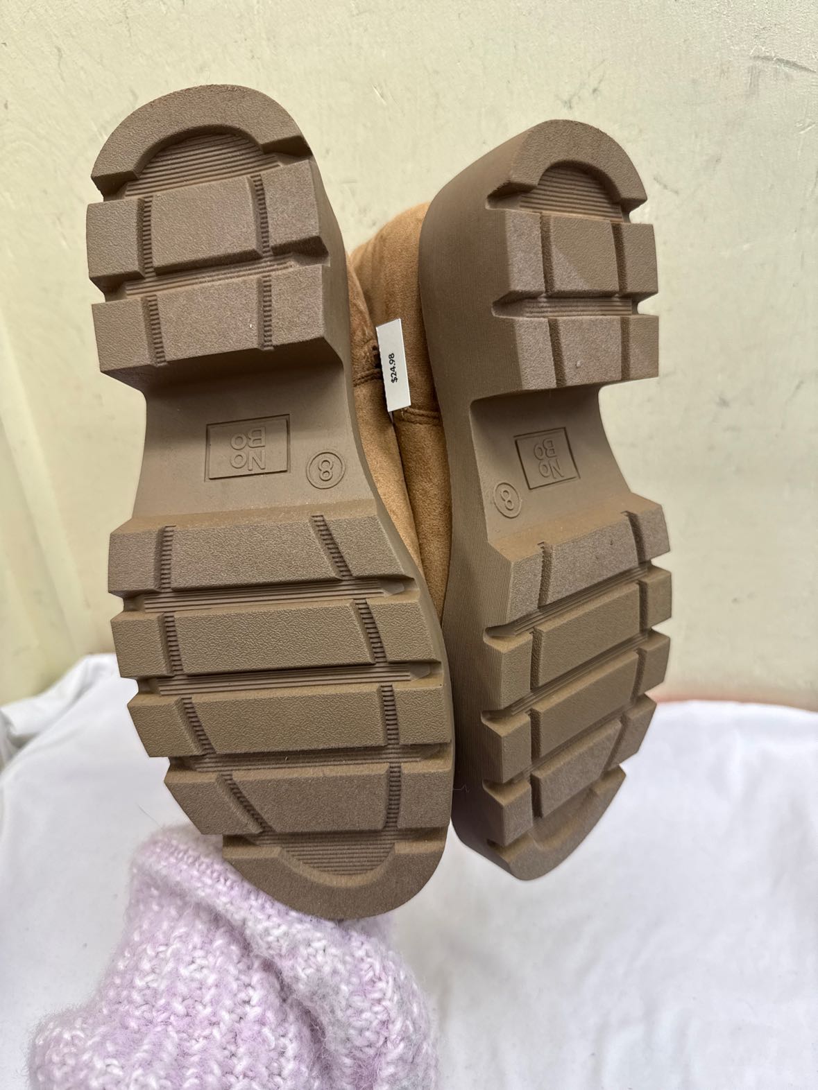 NWT No Boundaries Women's Size 8 Tan Boots Shoes