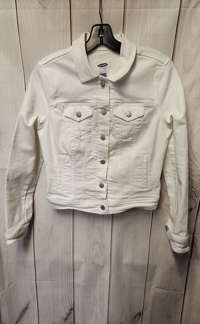 Old Navy Women's Size S White Denim Jacket
