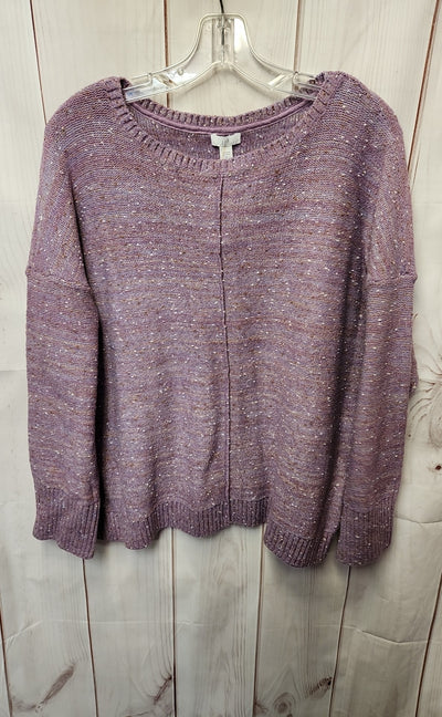 J Jill Women's Size XL Purple Sweater