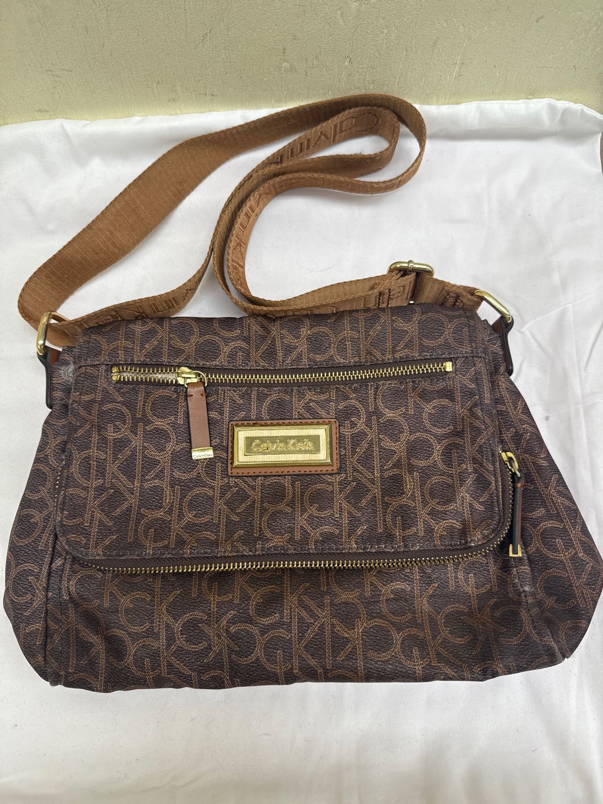 Calvin Klein Brown Purse Bag