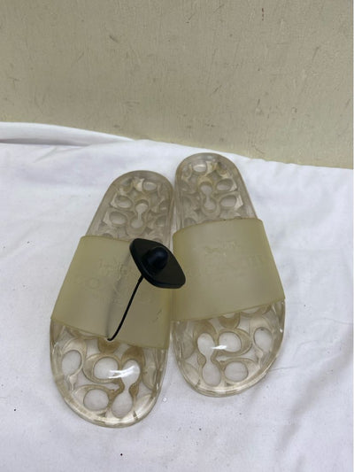 Coach Women's Size 9 Clear Sandals