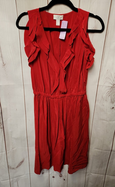 Loft Women's Size 6 Red Dress