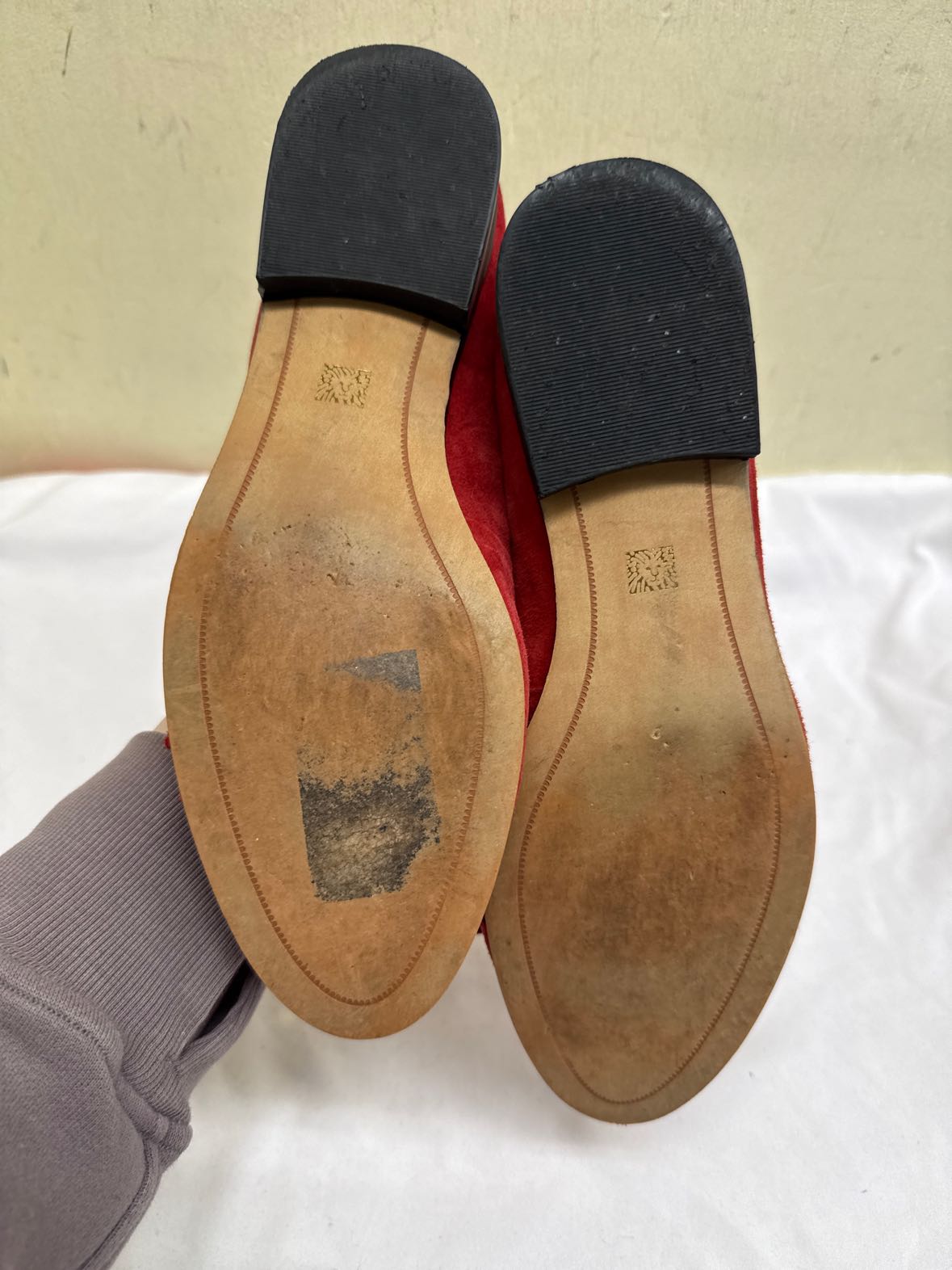 Anne Klein Women's Size 8-1/2 Red Flats Shoes