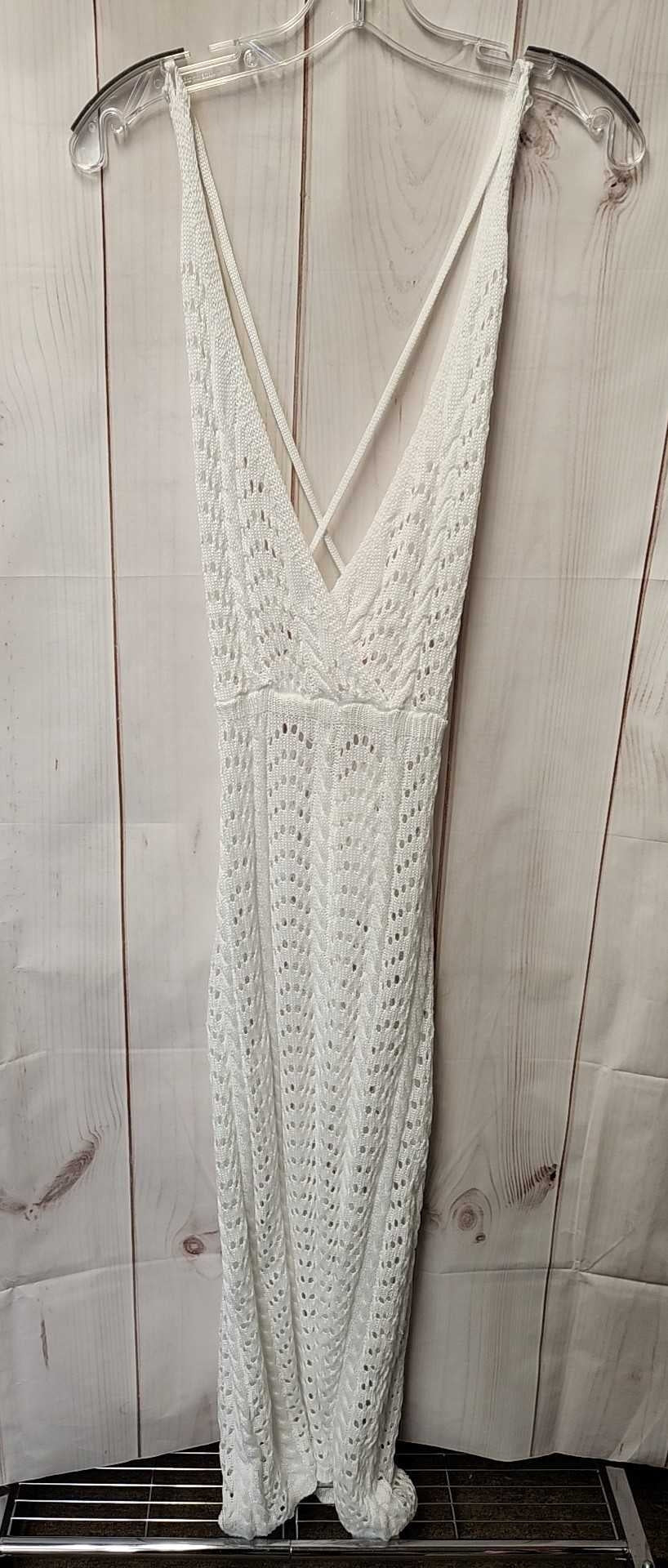 NWT Cupshe Women's Size L White Knit Cover-Up