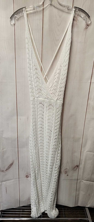 NWT Cupshe Women's Size L White Knit Cover-Up