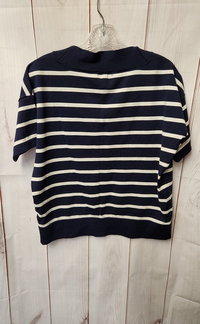J Crew Women's Size S Navy Short Sleeve Top