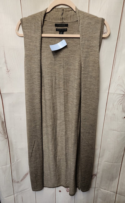 Tahari Women's Size S Brown Merino Wool Cardigan