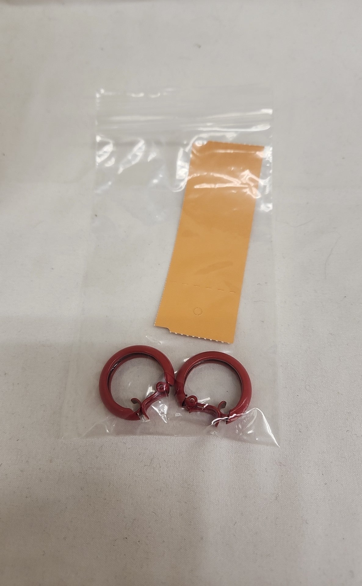 Red Clip-on Earrings
