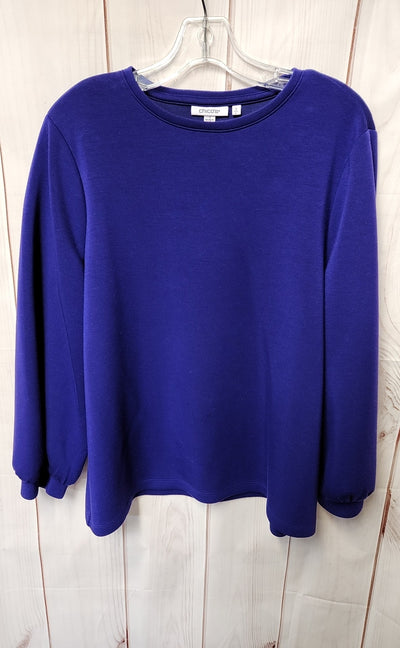 Chico's Women's Size 2 = US L Purple Sweatshirt