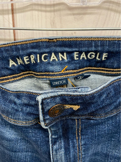 American Eagle Women's Size 34 (18/1X) Blue Jeans Kick Boot