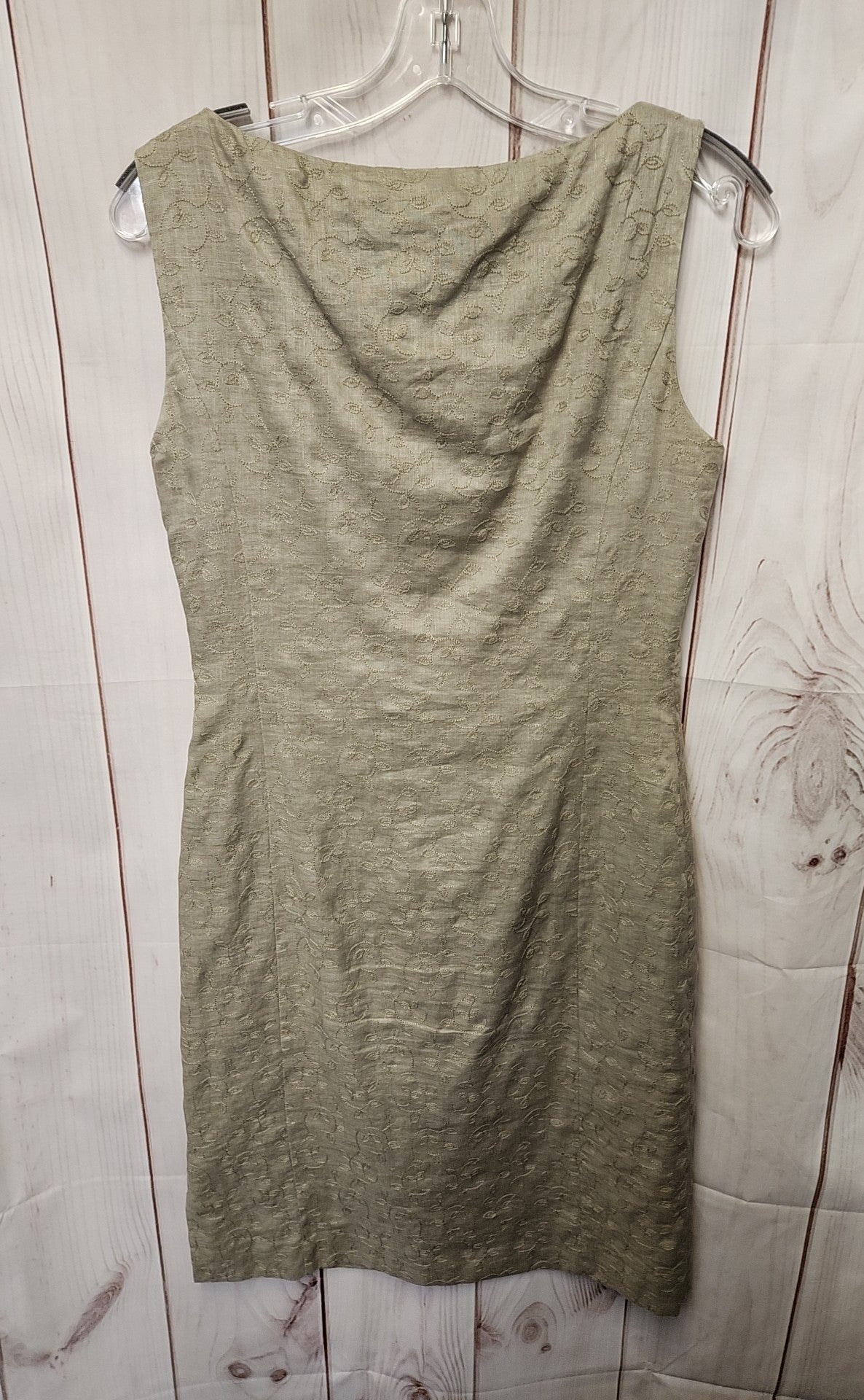 Brooks Brothers Women's Size 2 Brown Linen Floral Dress