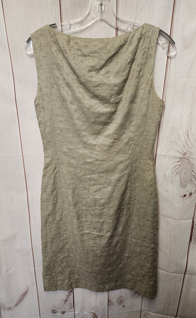 Brooks Brothers Women's Size 2 Brown Linen Floral Dress