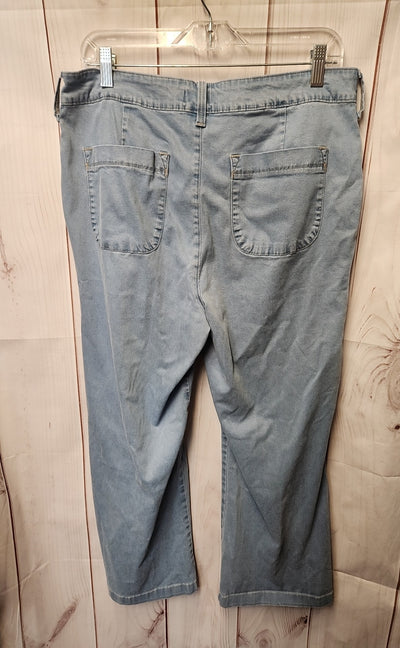 NYDJ Women's Size 32 (13-14) Blue Jeans Claire Trouser