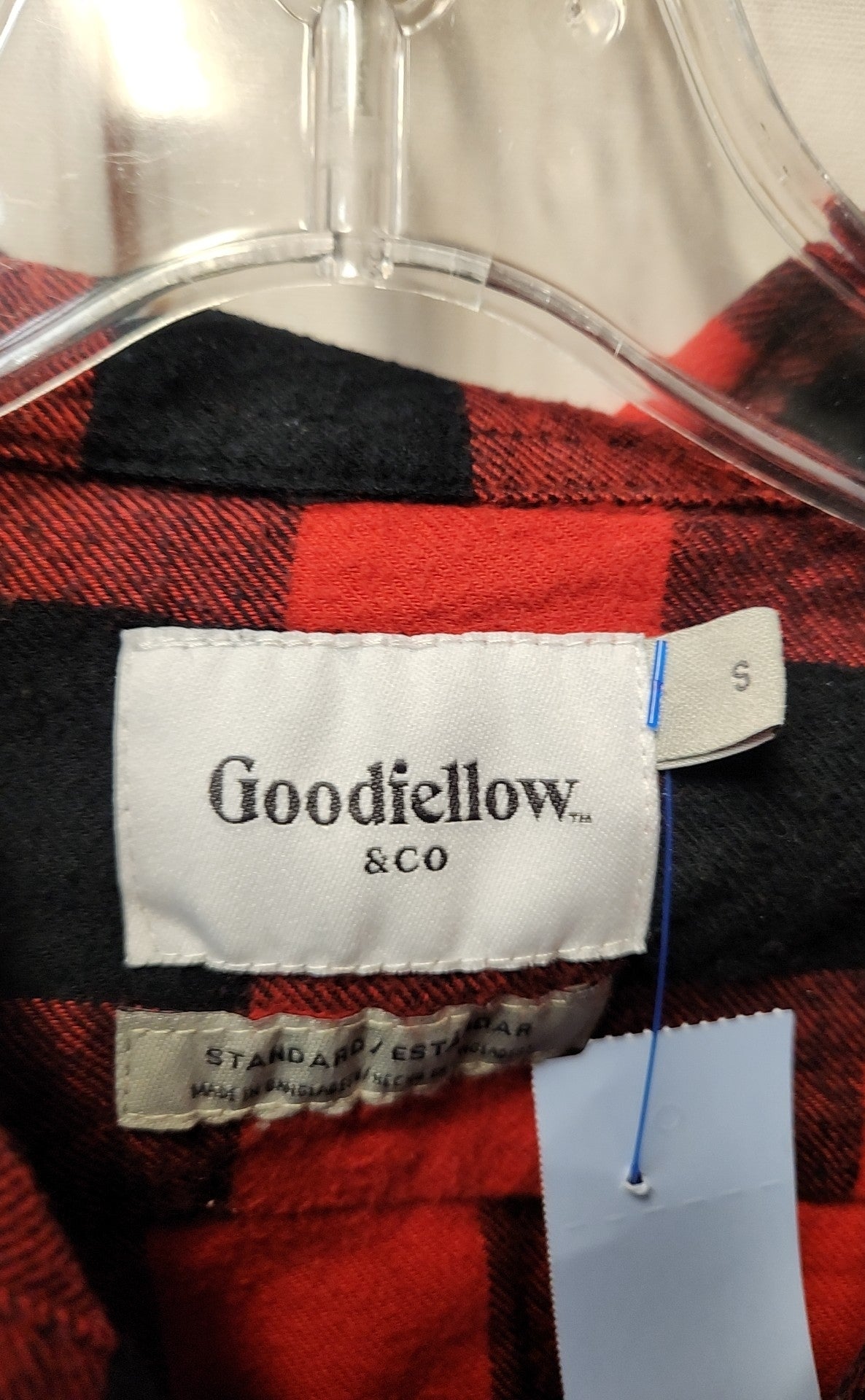 Goodfellow Men's Size S Red & Black Shirt