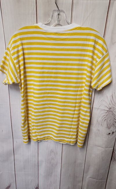 J Crew Women's Size S Yellow Short Sleeve Top