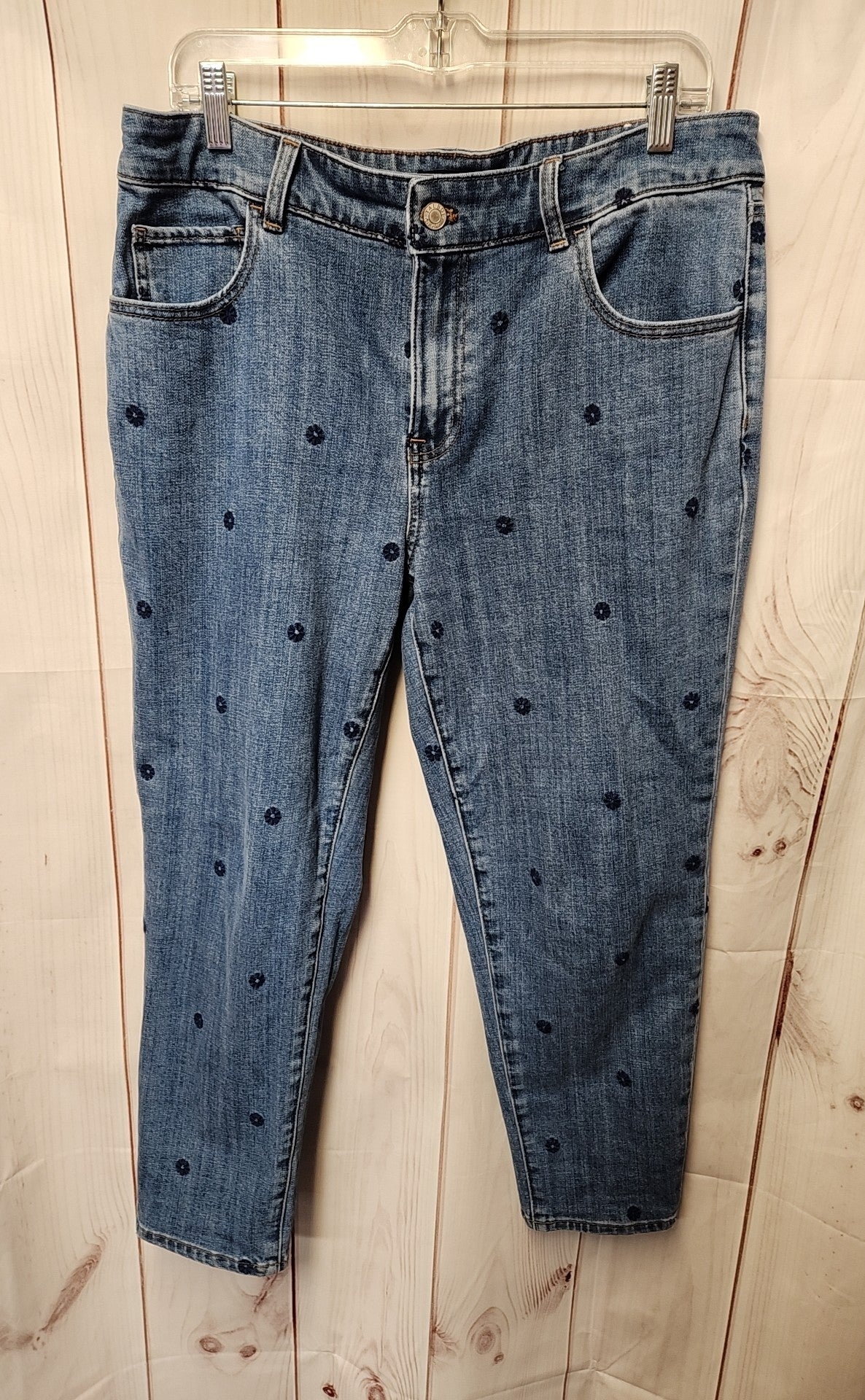 Talbots Women's Size 12 Everyday Relaxed Blue Jeans