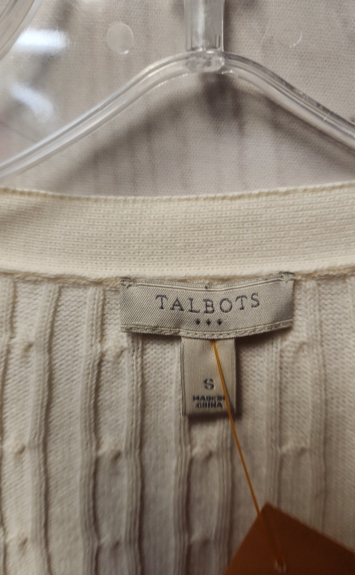 Talbots Women's Size S White Sweater