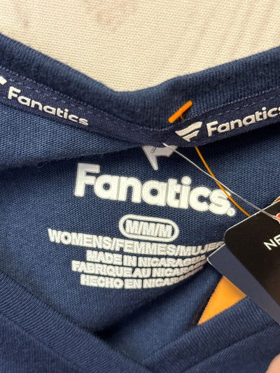 NWT Patriots Women's Size M Navy Short Sleeve Top