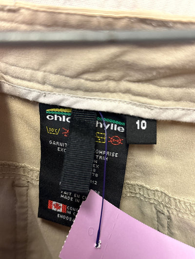 Chlorophylle Women's Size 10 Beige Capris