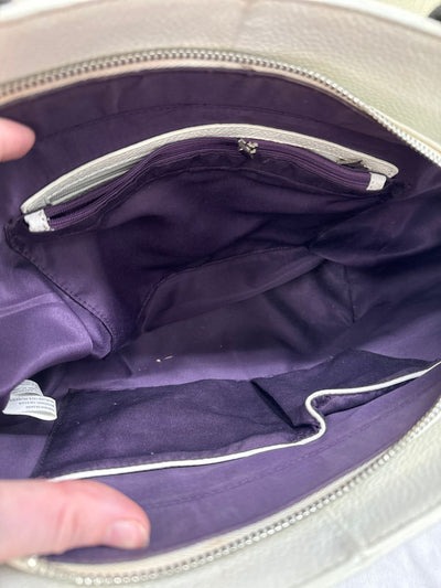 Zenith Black & White Leather Purse Bag