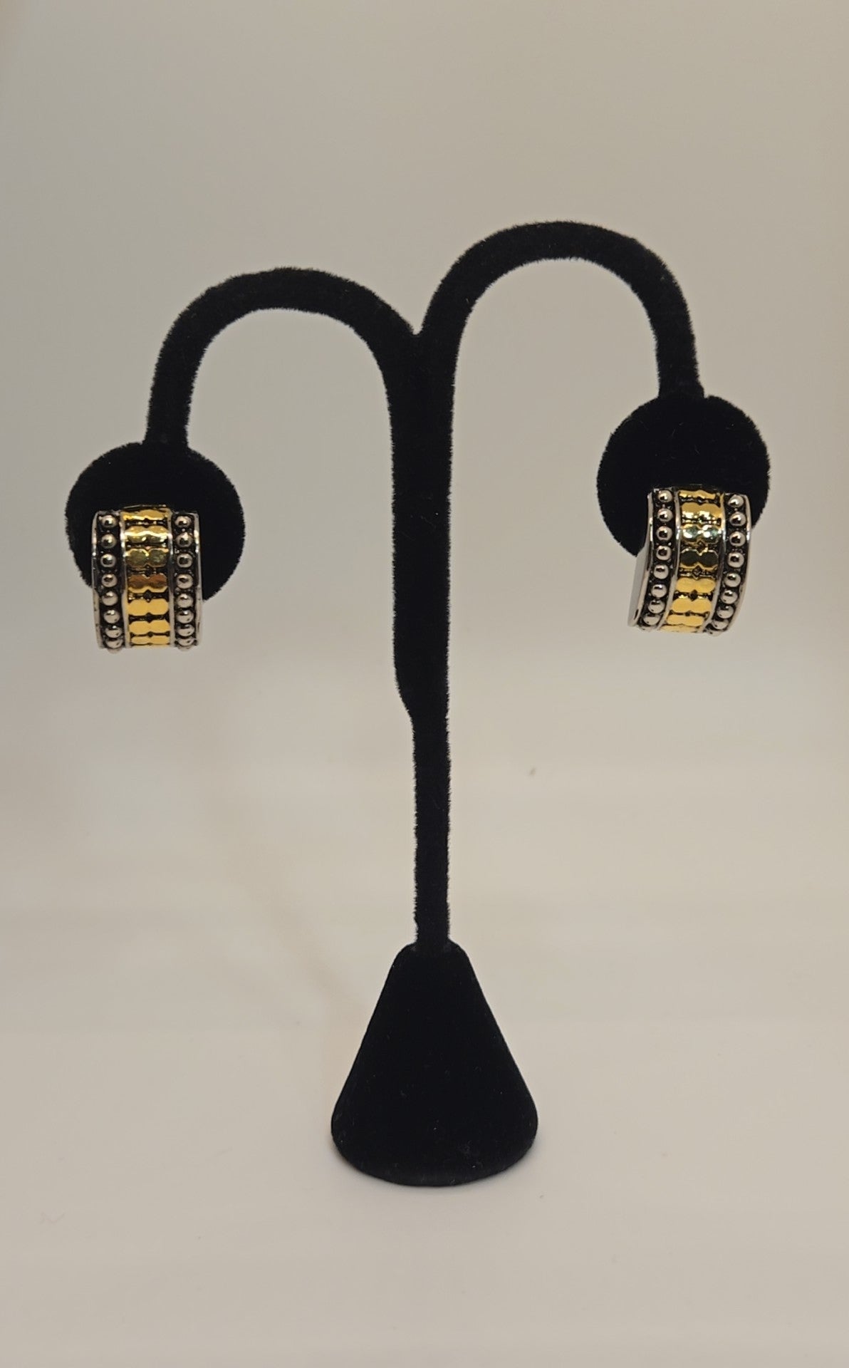 Silver & Gold Clip-on Earrings