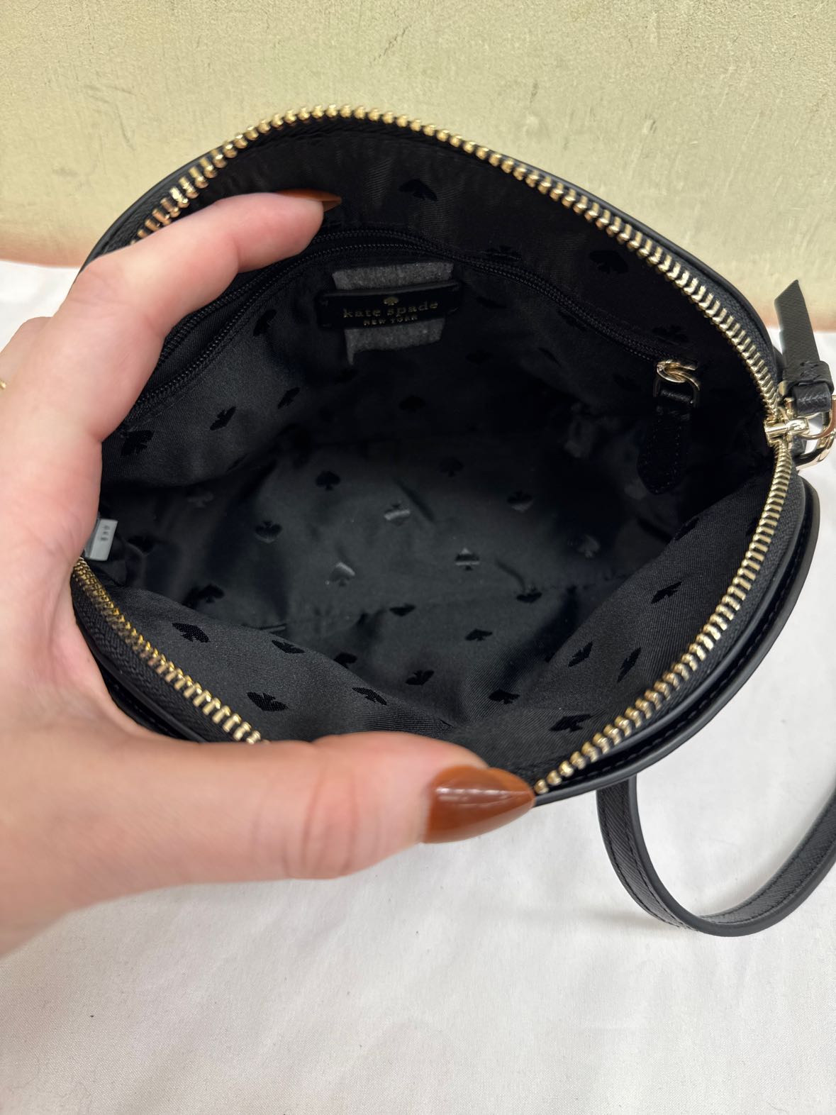 Kate Spade Black Leather Crossbody Purse Bag