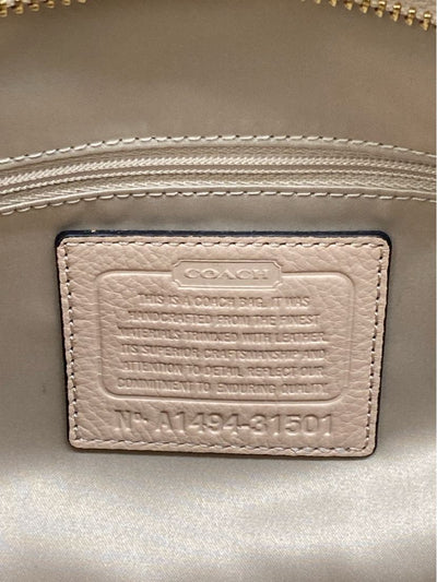 Coach 31501 Tan Snakeskin Canvas Tote Bag
