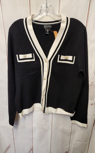Adrienne Vittadini Women's Size M Black Cardigan