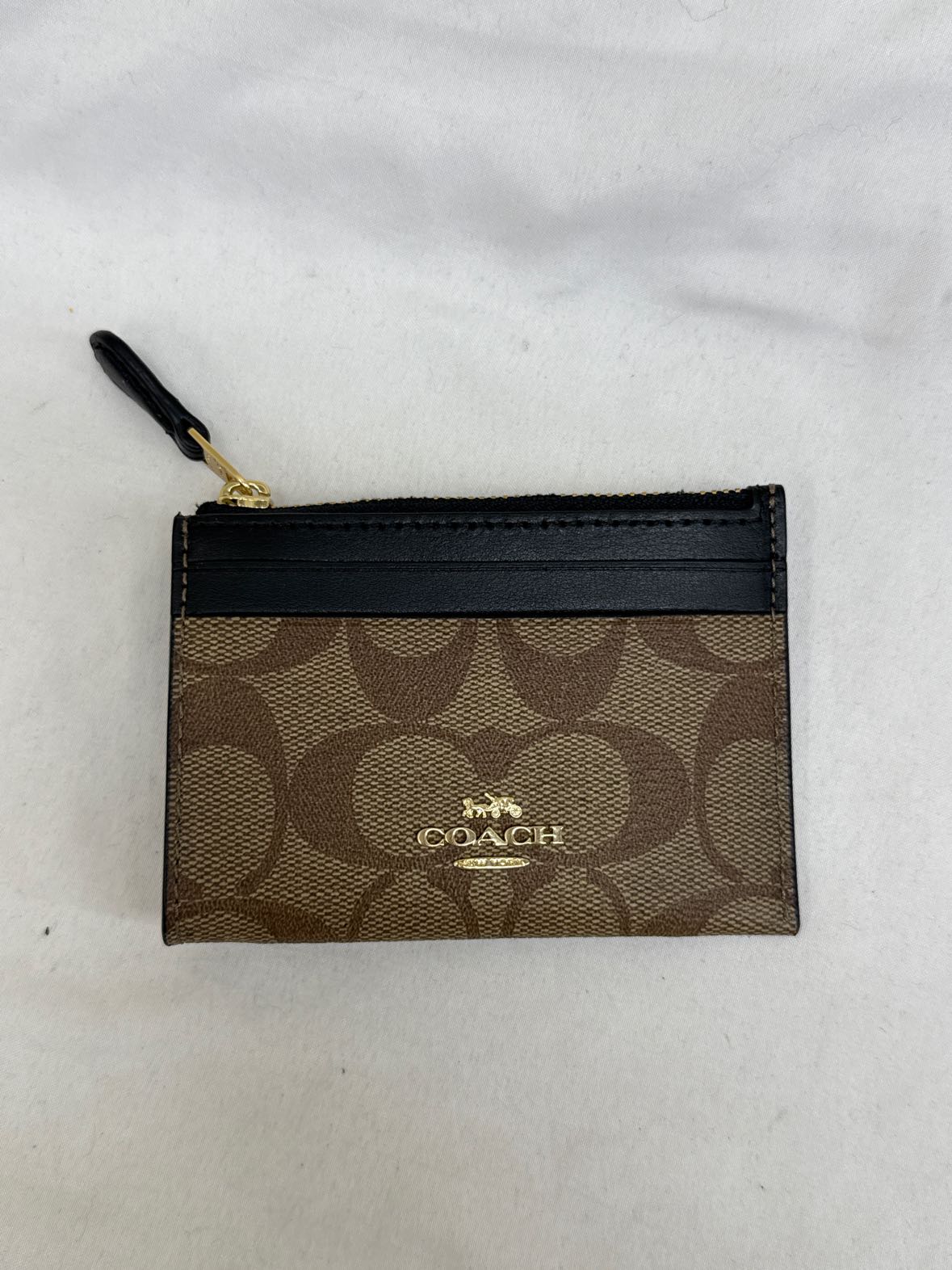 Coach Brown Leather Card Holder