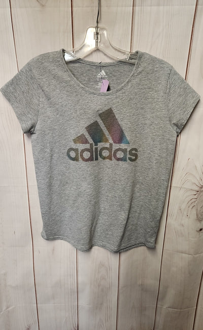 Adidas Girl's Size 16 Gray Shirt